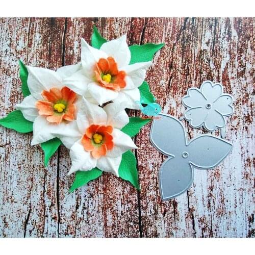 Daffodils craft die Metal Cutting Dies Embossing Stencils for DIY Scrapbooking Photo Album Decorative DIY Paper Card Making Tool