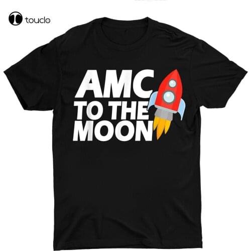 Amc To The Moon Rocket Stock Investor Unisex T Shirt S-3Xl Black
