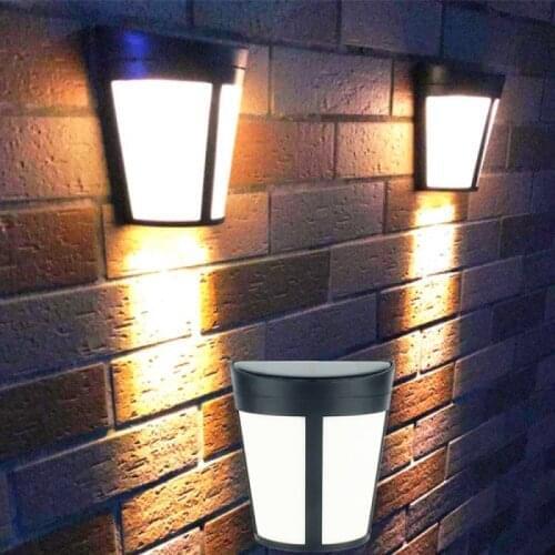 Outdoor LED Solar Power Lights Path Wall Light Waterproof Energy Saving Auto-induction Garden Sunlight Street Night Lights Lamps