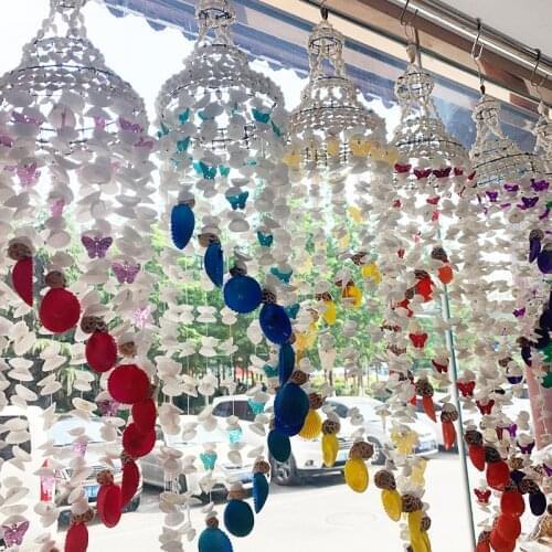 Manufacturers Direct Supply Shells Butterfly Wind Chime Scenic Area Tourist Souvenirs Stall Hot Sales Natural Conch Shell Gift