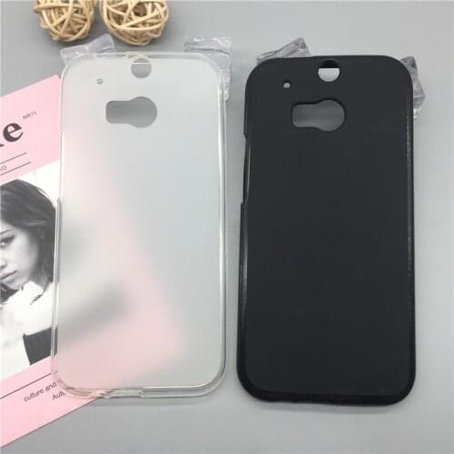 Luxury Case for HTC One M8 /M8S Soft Silicon Phone Para for HTC One 2 TPU Fundas Protector Full Cover Shell Black Cases Original
