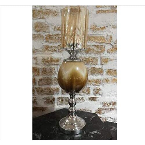 Vitale Amber Silver Candle Holder 15 * 56.5 GP0009