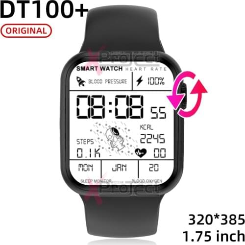 IWO DT100 Smartwatch 2021 1.75Inch Bluetooth Call DIY Dail Fitness Bracelet Smart Watch Men Women PK IWO 13 Pro W46 W56 Series 6