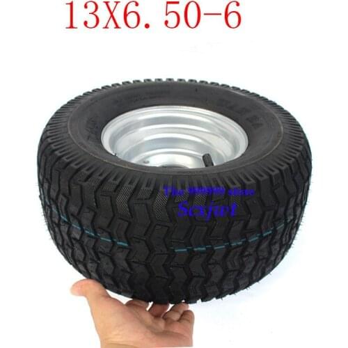 2PCS Super High Performance GO KART KARTING ATV UTV Buggy 13X6.50-6 Inch Wheel 13*6.50-6 Tire with Hub