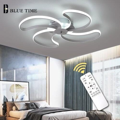 Led Chandelier Light Black White Modern Chandelier Fixtures For Living room Bedroom Dining room Kitchen Room Light Ceiling Mount