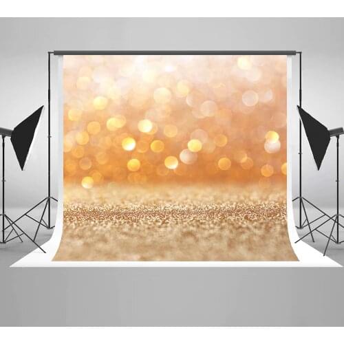 VinylBDS 5X7FT Children photography Backdrops Photo Golden Backgrounds For Photo Studio Bokeh Studio Photo
