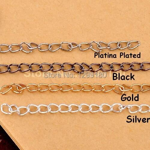 100pcs/lot Fashion Iron Chain End Finding for Necklace jewelry DIY-Accessories Diameter: 3.5mm Length: 70mm (K01160)