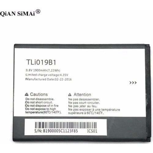 2019 New High Quality TLi019B1 1900mAh battery For Alcatel one touch OT991 991D 992D 916D 6010 TLi019B2