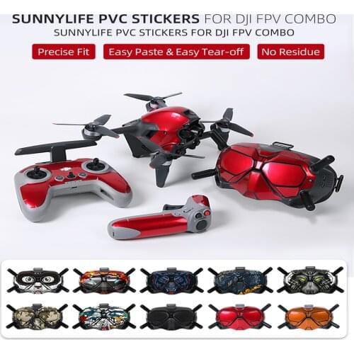 DJI FPV Accessories Suit Stickers Aircraft Glasses Remote Control Through the Rocker Film Waterproof and Oil-proof Pvc Stickers