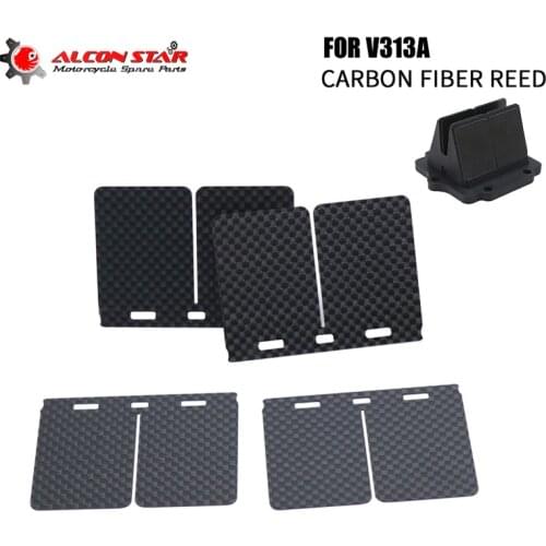 Alconstar-10/20pcs Reeds Valves Carbon Fiber Reed V-Force 3 Reed Valve V313A for KAWASAKI KDX200/220 AND NINJA KRR ZX150/KRZ150