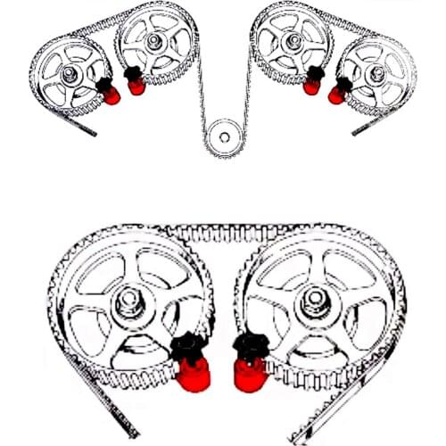Car Auto Dual Cam Clamp Camshaft Engine Timing Locking Tool Kit Sprocket Gear Timing Car Accessories free shipping