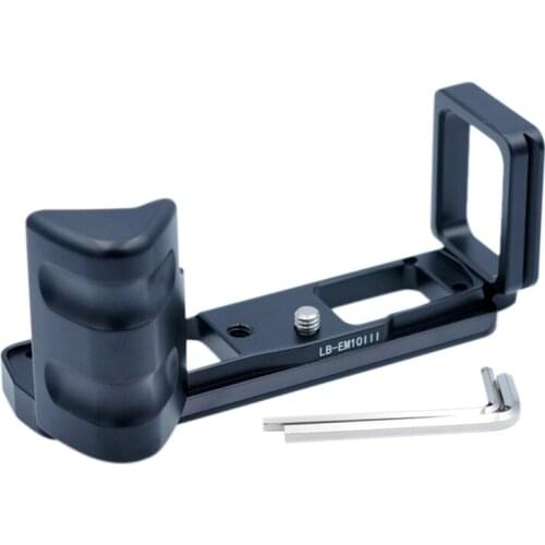 Quick Release L Plate Bracket Double Handle for Olympus OM-D E-M10 Mark III EM10 III Camera
