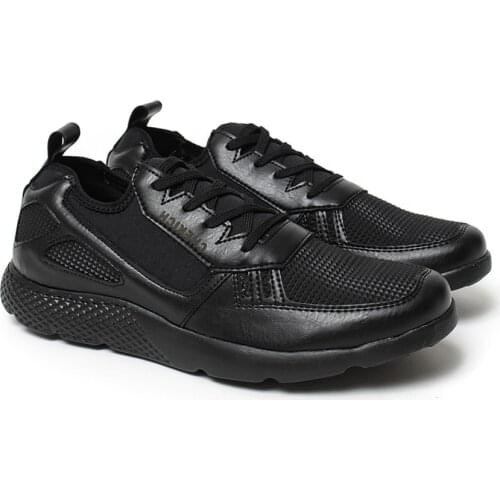 Chekich Mens Shoes Black Color Artificial Leather Sneakers Lace-Up Summer Spring Seasons Air Breathable Gym Sport Footwear Male Solid Nature Odorless Walking Casual 2021 Fashion Comfortable and Flexible CH019 V2