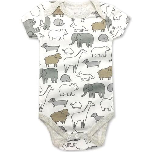 Baby Bodysuits Newborn Clothes Body Bebe Short Sleeve White Summer Brand New Infant Jumpsuit Baby Girl Boys Clothes