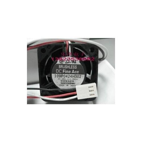 Inverter , NC Fan Sanyo109P0424H302 4015 DC24V 4CMThree-wire- Cooling fan