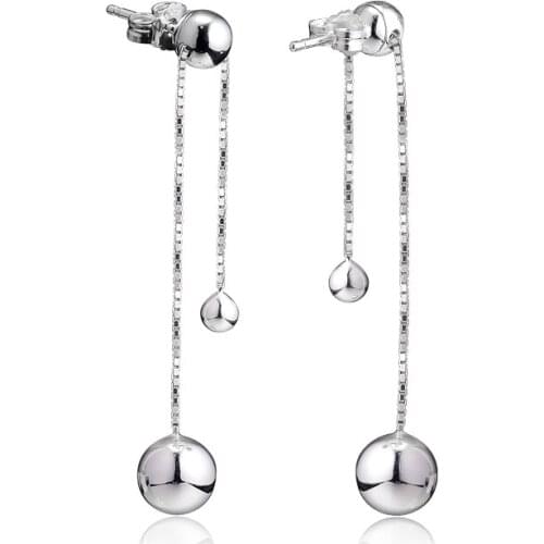 GPY Earrings for Women String of BeadS Drop Earring Pendientes Kolczyki Earings Aretes Brincos 925 sterling silver Jewelry