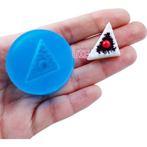 GYL521U 20.7mm x 27.1mm Cake Silicone Mold Fondant Cake Decoration Candy Resin Clay Earrings Necklace Craft Soap Candle