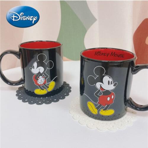 Disney Cute Mickey Ceramic Mug Classic Cartoon Pattern Water Cup Milk Coffee Cup