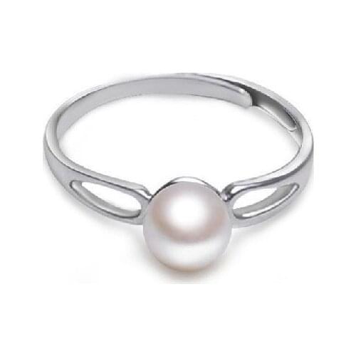 FREE SIZE ADJUSTABLE Trendy Romantic Fashion Freshwater Pearl Ring Finger Ring Jewelry Nice Exquisite Ring
