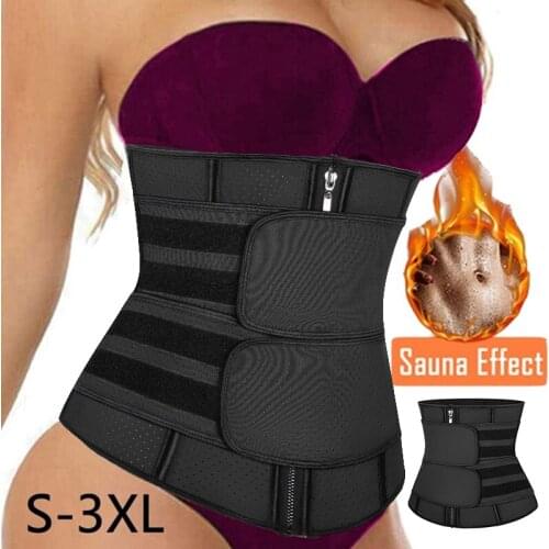 Women Waist Trainer Corset for Weight loss Latex Waist Cincher Slimming Hourglass Compression Body Shaper Slimming Belt