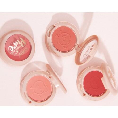 Monochrome Blush Waterproof Long-lasting Brighten Skin Tone Natural Cheek Contour Rouge Cosmetics Palette Face Beauty Makeup