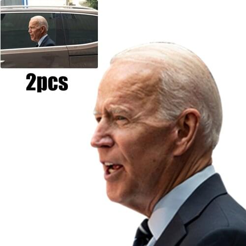 2PC Car Window Stickers With Biden/Trump Vehicle Window Decals Applicable To Most Car Windows 25x32cm / 9.8x12.6"