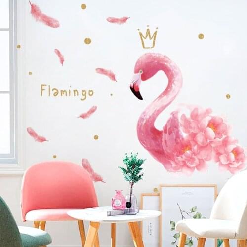 40*60cm wall stickers flamingo stickers living room decoration INS-Style Bedroom Dormitory decoracion habitacion 3 styles