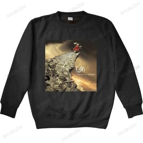 Autumn winter hoodies Funny hoodies Men Korn hoodies Follow The Leader Album Cover Man crew neck hoodie