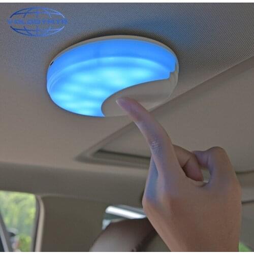 LED Car Roof Ceiling Lamp Wireless Magnetic Rechargeable USB Charging Car Reading Light Auto Interior Atmosphere Car Accessories