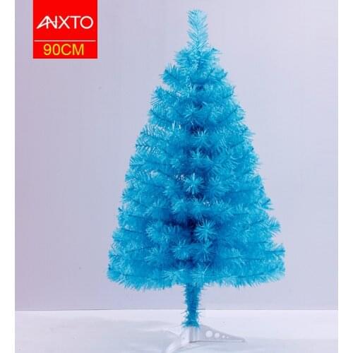 90cm Christmas tree sapphire blue mini artificial Christmas tree decoration Christmas decorations for home Christmas ornaments