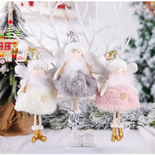 Christmas Angel Doll Xmas Tree Ornament Noel Deco Christmas Decoration for Home Natal Kids Gifts Navidad 2022 New Year Decor