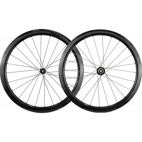 T700 45mm Deep Full Carbon Road Bike Tubeless Wheel Set Disc Brake Bicycle Wheels With Powerway CT37 Hub