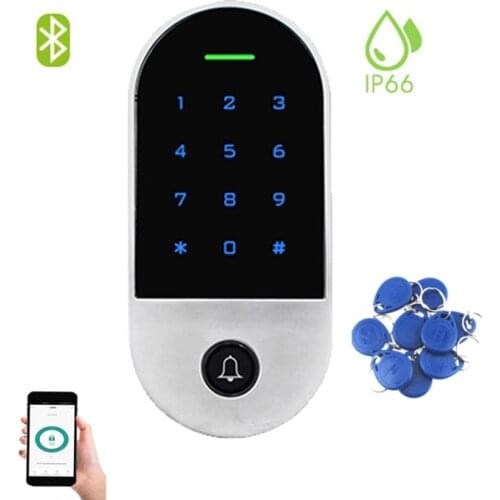 Outdoor Bluetooth Keypad 125KHz RFID Proximity Access Control Reader IOS/Android