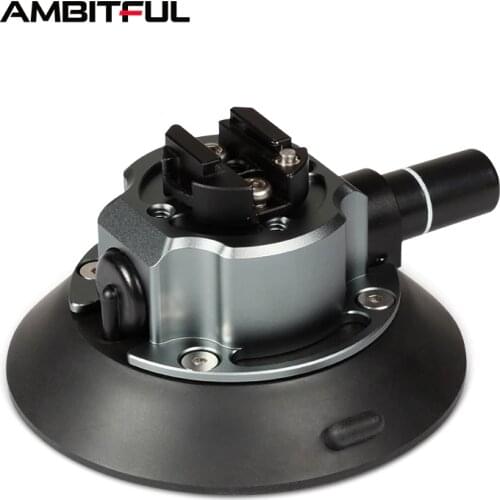 Aluminum Alloy Suction Cup ABS Vacuum Pump 40KG Ultra-Strong Suction for Gopro Outdoor Sports Camera Photography Shooting