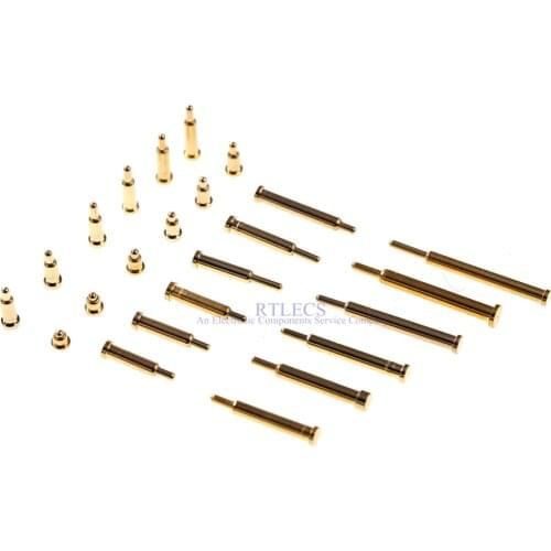 100pcs SMT Spring Pogo Pin Connector 2.0 mm Diameter Solder PCB Pad Height 2.0 2.5 3 3.5 4 5 5.5 6 7 8 9 10 12 14 16.5 18 mm SMD