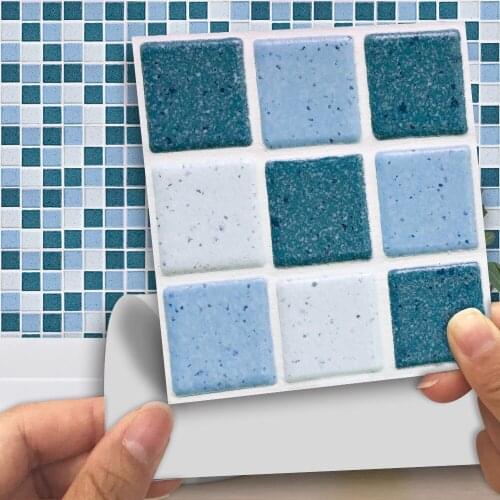 18pcs/set Removable 3D Tile Stickers Abstract Art Decals Cover 0.18m*2 Self-adhesive Waterproof Tiles Wall Sticker Home Decor