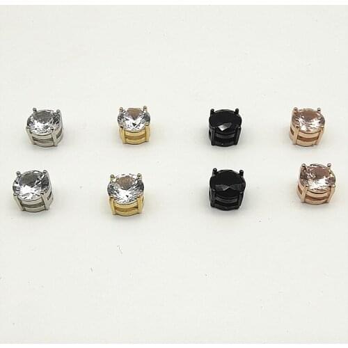 2pcs Punk Mens Strong Magnet Magnetic Ear Stud Set Non Piercing Earrings Fake Earrings Gift for Women Boyfriend Lover Jewelry