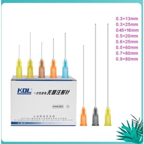 20pcss/lot Medical Disposable Hypodermic Needle Sterile Safety Injection Needle For Single Use 20G 25G 30G