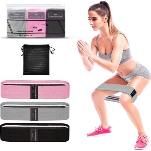 3Pcs/Set Hip Trainer Resistance Bands Hip Circle Loop Fitness Rubber Elastic Bands Unisex For Fitness Yoga Pilates Exercise