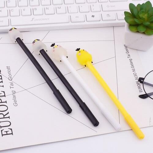 36pcs Korean creative stationery black pen 0.5 mm signature pen neutral pen