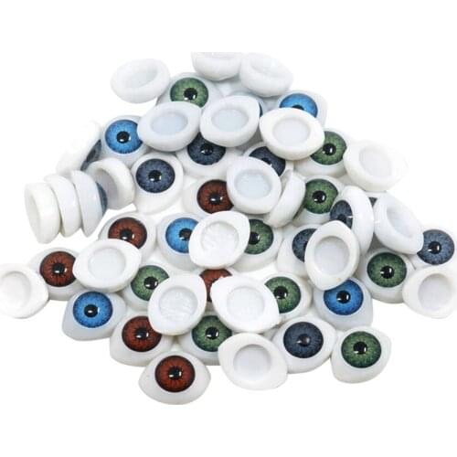 60 Pieces Assorted Color Gothic Eyes Embellishments for Model Making DIY Crafts