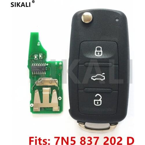 Car Remote Key 434MHz for Seat 7N5837202D/5FA010404-01 for Alhambra/Altea/Ibiza/Leon/Mii/Toledo with Electronics