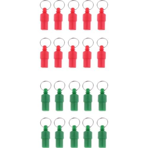 20pcs Anti-Lost Dog Cat Name Address Label Tag Barrel Storage Tube Pet ID Tags