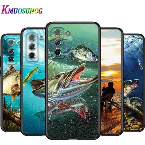 Hunting Fishing Art Fish for Samsung Galaxy S21 Note 20 S20 FE Lite Ultra 10 9 8 Pro S10E S10 5G S9 S8 S7 S6 Plus Phone Case