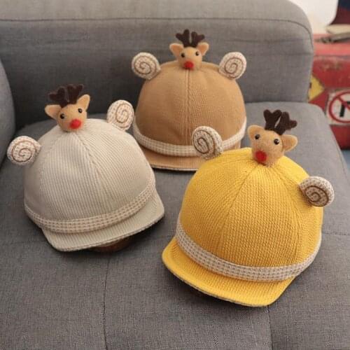 Children autumn winter baby Cotton cap Boy girl baby super cute baby Hat fashion Adjustable Baseball Caps Hip-Hop Sun Hat