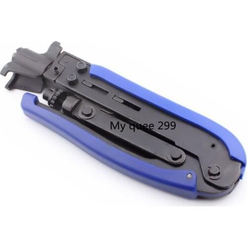 F head squeeze clamp cable TV extruding joint special tool press clamp 75-5-7-9 squeeze f head pliers