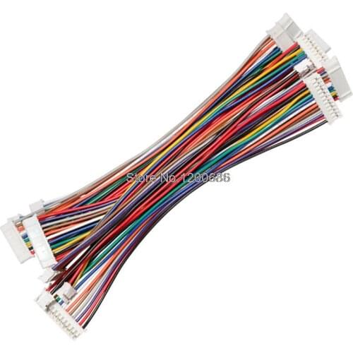 150MM 24AWG PH2.0 pitch 2P/3P/4P/5P/6P/7P/8 pin male to male harness cable 2.0MM pitch double head customization made