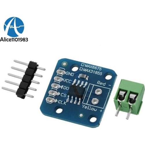 MAX6675 K Type Thermocouple Breakout Board Temperature -200 to 1350 Celsius Module For Arduino Module 3.3V 5V DC