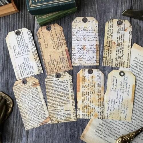 KSCRAFT Retro Paper Tags for DIY Junk Journal Planner Scrapbook Album Paper Crafts