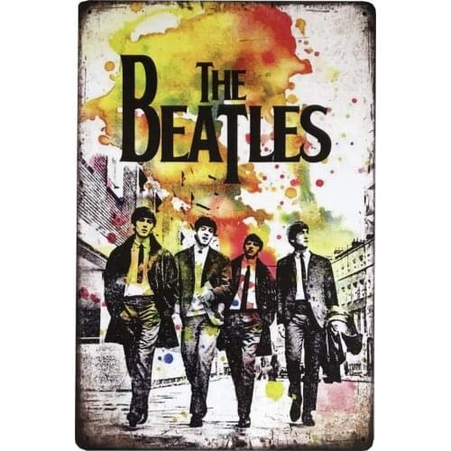 HAPBOX Rock Music Metal Tin Sign Retro Vintage Wall Plaque Poster for Cafe Bar Bedroom Wall Decor 12x8 Inch